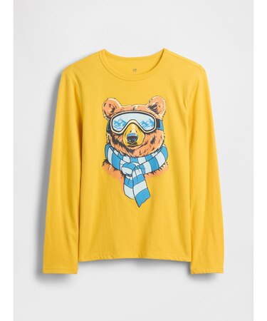 グラフィック長袖Tシャツ (キッズ)