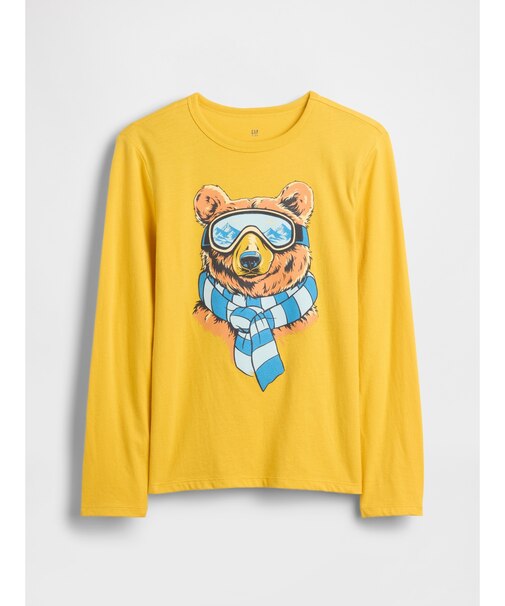 グラフィック長袖Tシャツ (キッズ)