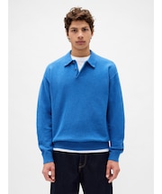 CashSoft カシミヤタッチ リラックスフィット ポロセーター