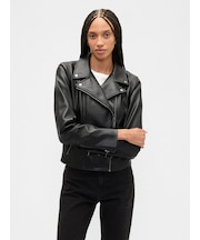 ヴィーガンレザー ライダースジャケット