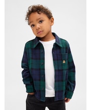 プレイド フロントボタン シャツ (幼児・ベビー)