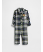 フランネル くまさん ポケット カバーオール (ベビー)