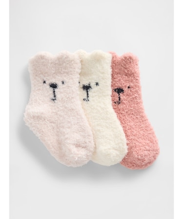 ベア あったかソックス 3足セット (ベビー)