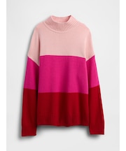 CashSoft カシミヤタッチ ストライプ チュニックセーター (キッズ)