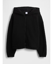 ボア リラックスフィット ジップアップパーカー (キッズ)