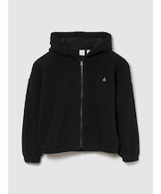 ボア オーバーサイズ くまさん ジップアップパーカー (キッズ)