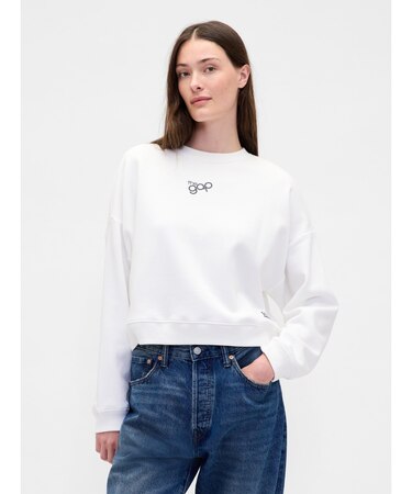 オーバーサイズ ウェッジ GAPロゴ スウェットシャツ