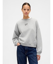 オーバーサイズ ウェッジ GAPロゴ スウェットシャツ