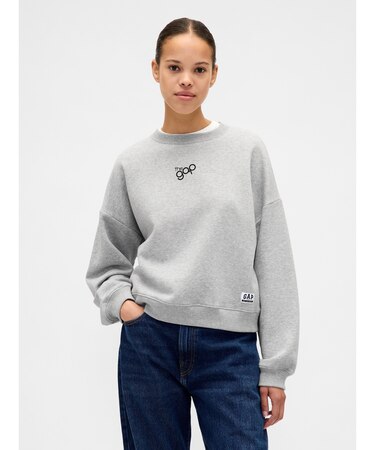 オーバーサイズ ウェッジ GAPロゴ スウェットシャツ