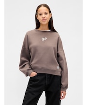 オーバーサイズ ウェッジ GAPロゴ スウェットシャツ