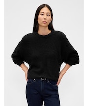 ふわもこ オーバーサイズ クルーネックセーター