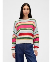 ふわもこ オーバーサイズ クルーネックセーター