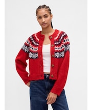 ふわもこフェアアイル ニットカーディガン