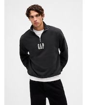 ヴィンテージソフト GAPロゴ ハーフジップ プルオーバー