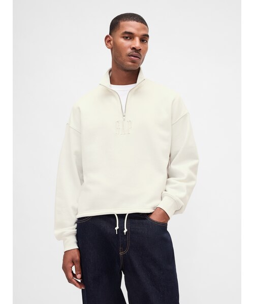 ヴィンテージソフト GAPロゴ ハーフジップ プルオーバー｜ギャップの