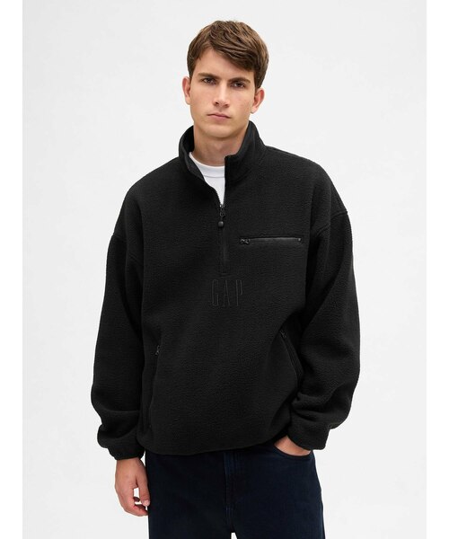 GLOBERIDE ブラック ハーフジップジャケット M GLOBERIDE ブラック ハーフジップジャケット M GLOBERIDE ブラック