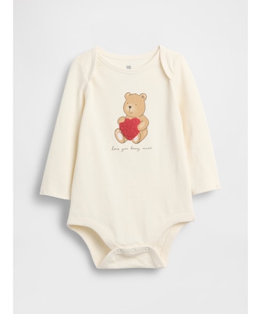 はじめてのお気に入り オーガニックコットン グラフィック ボディスーツ (ベビー)