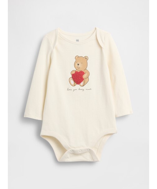 はじめてのお気に入り オーガニックコットン グラフィック ボディスーツ (ベビー)