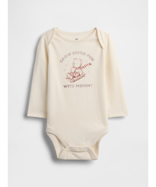 はじめてのお気に入り オーガニックコットン グラフィック ボディスーツ (ベビー)