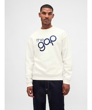 リラックスフィット GAPロゴ クルーネック スウェットシャツ