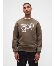 リラックスフィット GAPロゴ クルーネック スウェットシャツ