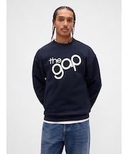 リラックスフィット GAPロゴ クルーネック スウェットシャツ