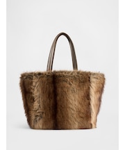 フェイクファー トートバッグ