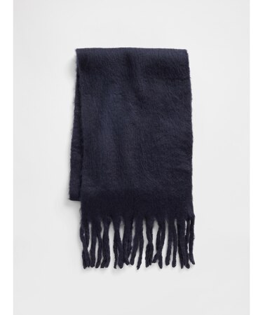 ブラッシュド フリンジ マフラー