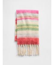 ブラッシュド フリンジ マフラー