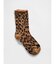 レオパード ラッフルフリル クルーソックス