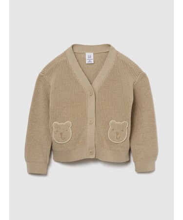 くまさんポケット カーディガン セーター (ベビー)