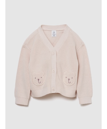 くまさんポケット カーディガン セーター (ベビー)