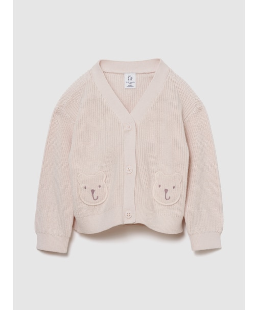 くまさんポケット カーディガン セーター (ベビー)