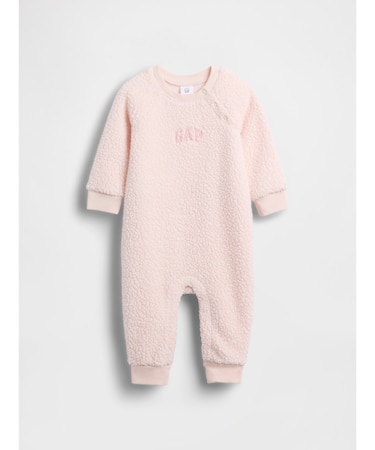 GAPロゴ ボア カバーオール (ベビー)