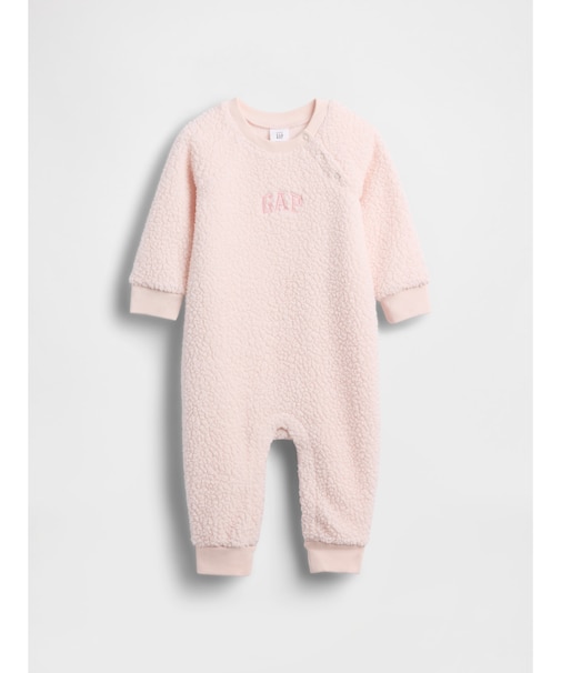 GAPロゴ ボア カバーオール (ベビー)
