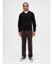 ウールブレンド リラックスフィット ストレート トラウザーパンツ