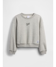 オーバーサイズ ウェッジ Gapロゴ スウェットシャツ (キッズ)