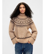 ふわもこ オーバーサイズ タートルネックセーター