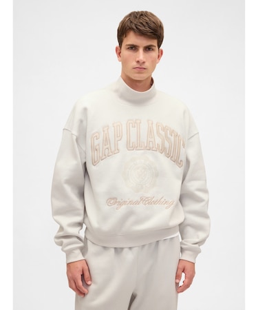 ヴィンテージソフトモックネック　クロップド GAPロゴ スウェットシャツ