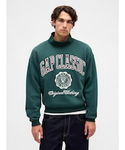 ヴィンテージソフトモックネック　クロップド GAPロゴ スウェットシャツ