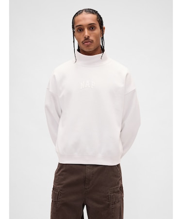 ヴィンテージソフト NAPロゴ モックネック スウェットシャツ