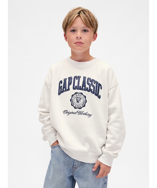 ヴィンテージソフト リラックスフィット GAPロゴスウェットシャツ (キッズ)