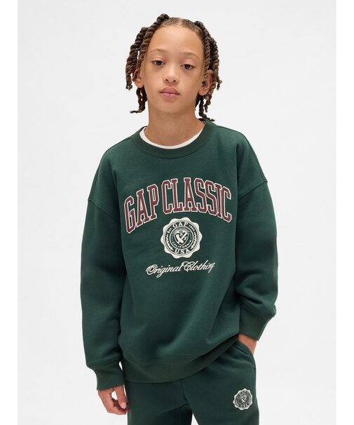 ヴィンテージソフト リラックスフィット GAPロゴスウェットシャツ (キッズ)