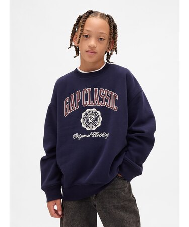 ヴィンテージソフト リラックスフィット GAPロゴスウェットシャツ (キッズ)