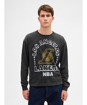 NBA ロサンゼルス レイカーズ クロップドグラフィックTシャツ