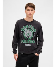 NBA ボストン セルティックス クロップドグラフィックTシャツ