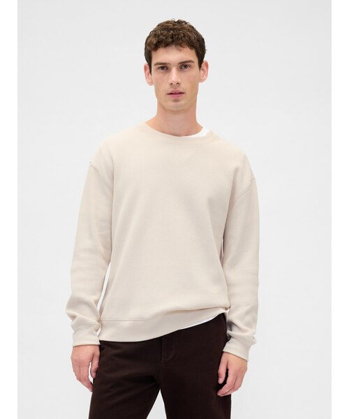 ポリプロイド ヘビーウエイト オーバーサイズ サーマル カットソー ヘビーウェイト サーマル オーバーサイズ Tシャツ｜ギャップの通販