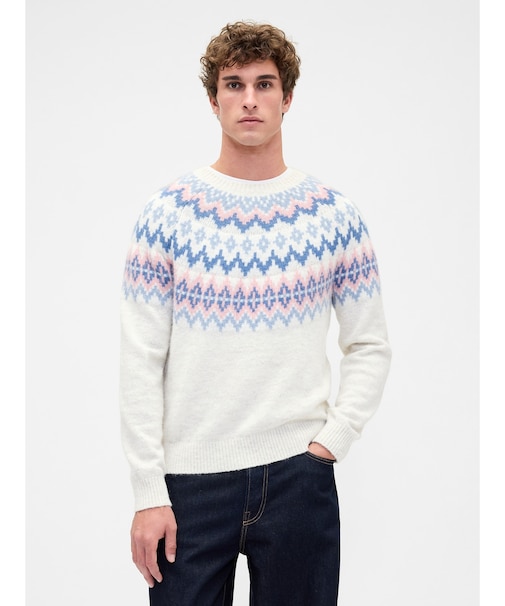 ふわもこ リラックスフィット フェアアイル セーター