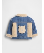 ウルトラソフトデニム＆くまさんボアジャケット (ベビー)