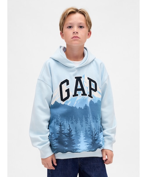 グラフィック GAPロゴパーカー (キッズ)